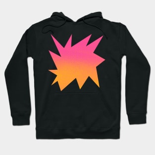 Neon Funky Halftone Burst: A Colorful Explosion of Style Hoodie